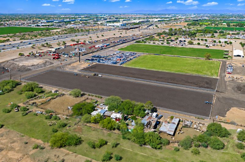 Adjacent contractor yards on Willis Road